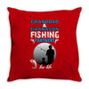 Granddad &amp; Grandson Fishing Partners For Life Throw Pillow