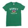 donut touch me funny Ladies Fitted T-Shirt