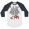 mama bear message 3/4 Sleeve Shirt
