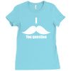 mustache (3) Ladies Fitted T-Shirt