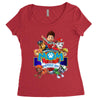 paw patrol birthday boy mom Women's Triblend Scoop T-shirt