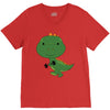 Cute Dinosaur V-Neck Tee