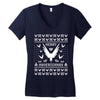 Merry Maverickmas Ugly Christmas Sweater Women's V-Neck T-Shirt