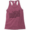 questionable table of elements Racerback Tank