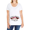May Peeking Out Baby Girl Ladies Curvy T-Shirt