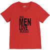 real men love walrus funny V-Neck Tee