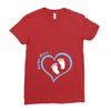 Custom baby boy name maternity design Ladies Fitted T-Shirt