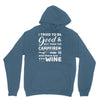 i tried to be good but then campfire was lit and there war wine Hoodie