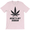Support Melanoma Cancer Awareness With A Black Cannabis Leaf T-Shirt