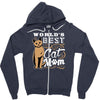 best cat mom Zipper Hoodie