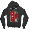 mexico with roses Zipper Hoodie