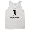 i pooped today t shirt large funny cool nerd geek humor vintage retro Tank Top