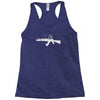 banksy style ak47 art   funny Racerback Tank