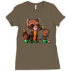 rocket around the Ladies Fitted T-Shirt