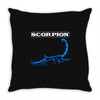 Drake Scorpion Blue Throw Pillow