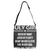Smartass July Girl Adjustable Strap Totes