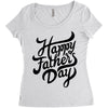 happy fathers day Women's Triblend Scoop T-shirt