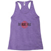 no more war Racerback Tank