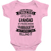 Super Cool Grandad Of A Freaking Awesome Granddaughter Baby Onesie