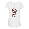 snake red black Maternity Scoop Neck T-shirt