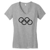 olympic rings Women's V-Neck T-Shirt