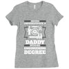 Never Underestimate A Daddy With An Engineering Degree Ladies Fitted T-Shirt