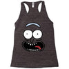 pickle rick face Racerback Tank