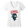 what's good my ninja Women's V-Neck T-Shirt
