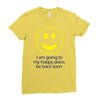 happy place Ladies Fitted T-Shirt