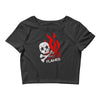skull &amp; flames Crop Top