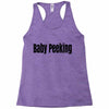 baby peeking Racerback Tank