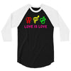 love is love 3/4 Sleeve Shirt