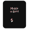 Muggle On Board Floral Mousepad