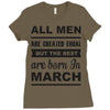 all men are created equal march Ladies Fitted T-Shirt