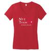 nye tyson '16 science rules Women's V-Neck T-Shirt