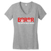 big red brrr - frost football Women's V-Neck T-Shirt