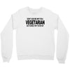vegetarian ask yourself why not vegan food foodie tofu geek tee shirt Crewneck Sweatshirt