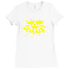 zelda link hylian shield triforce splat Ladies Fitted T-Shirt