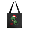 christmas dinosaur Tote Bags