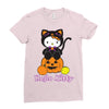 kitty halloween Ladies Fitted T-Shirt