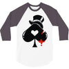 poker hat ace of spades 3/4 Sleeve Shirt