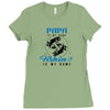 Papa is my Name Fishing Is My Game Ladies Fitted T-Shirt