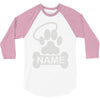 personalized paw halo 3/4 Sleeve Shirt