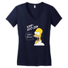 Homer Simpson Women's V-Neck T-Shirt