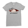 December Peeking Out Baby Boy in Spanish Ladies Fitted T-Shirt