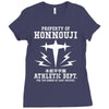 Property Of Honnouji Athletics Dept Ladies Fitted T-Shirt