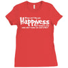 money can't buy you happyness, but hookers and coke don't make me sad Ladies Fitted T-Shirt