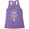 i am an aries Racerback Tank