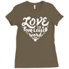 love is a four legged word Ladies Fitted T-Shirt