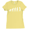 evolution of a golfer Ladies Fitted T-Shirt